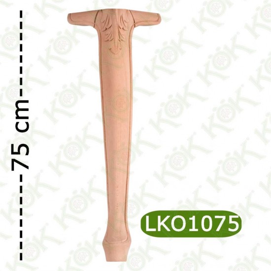 LKO 1075 Oymalı Kulaklı Lükens Ayak 10*10*75