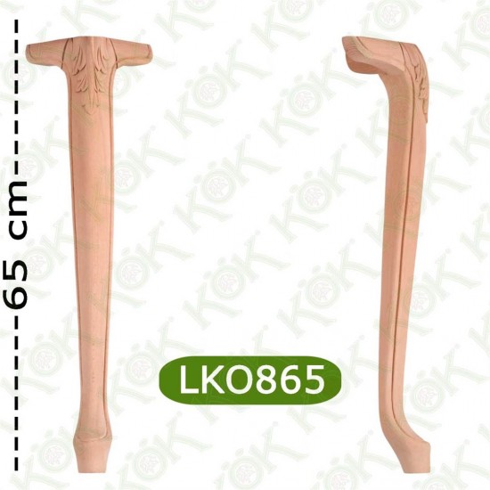 LKO 865 Oymalı Kulaklı Lükens Ayak 8*8*65