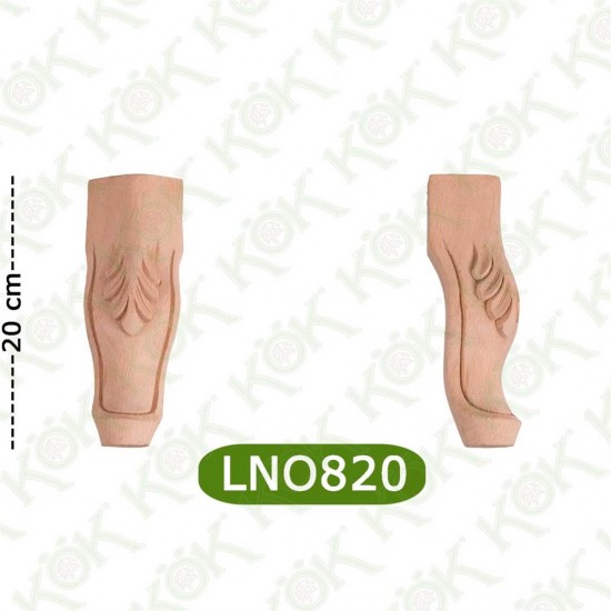 LNO 820 Oymalı Lükens Ayak 8*8*20