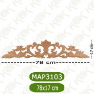 MAP-3103-78*17*1,2 Ahşap Oyma Aplik