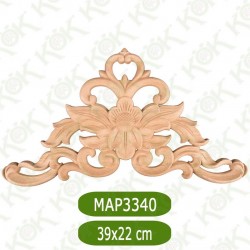 MAP-3340-39*22*1 Ahşap Oyma Aplik