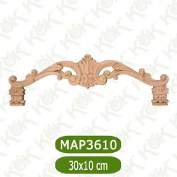 MAP-3610-30*10*1 Ahşap Oyma Aplik