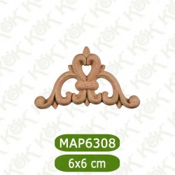 MAP-6308-6*6*0,8 Ahşap Oyma Aplik