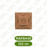 MAP8449-5*5*1,2  Ahşap Oyma Aplik