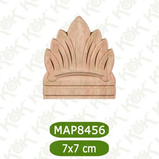 MAP8456-7*7*1 Ahşap Oyma Aplik