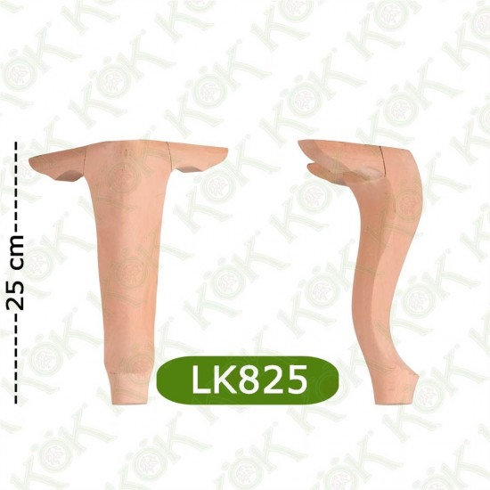 LK825 Kulaklı Klasik Lükens Ayak 8*8*25